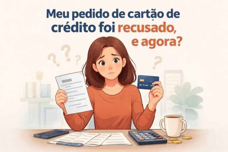 Meu pedido de cartão de crédito foi recusado, e agora?