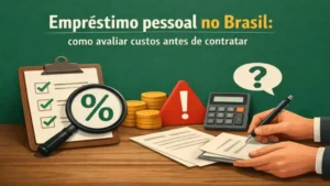 Empréstimo pessoal no Brasil: como avaliar custos antes de contratar
