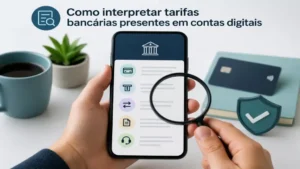 Como interpretar tarifas bancárias presentes em contas digitais