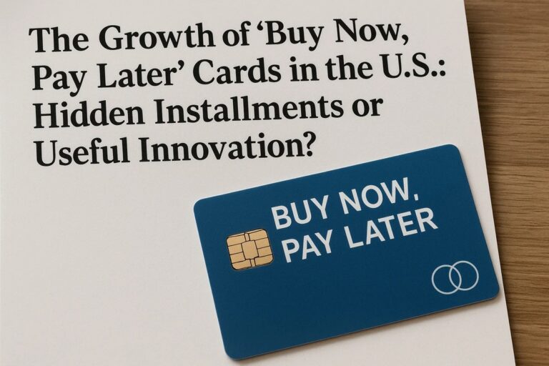 The Growth of “Buy Now, Pay Later” Cards in the U.S.: Hidden Installments or Useful Innovation?