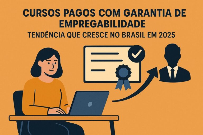 Cursos pagos com garantia de empregabilidade: tendência que cresce no Brasil em 2025