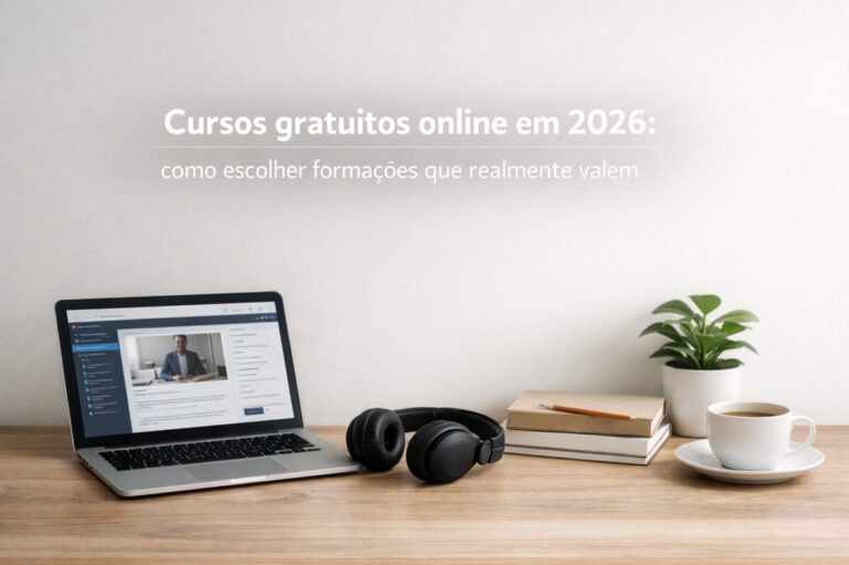 Cursos gratuitos online em 2026: como escolher formações que realmente valem