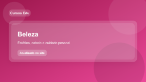 Curso de Introdução à Cosmetologia: Explorando a ciência da beleza!