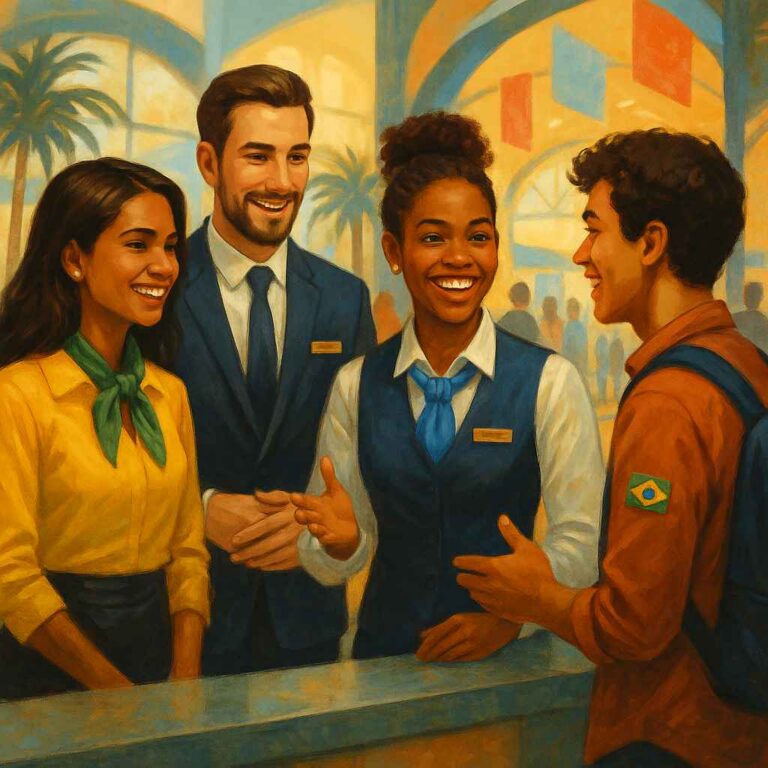 Cursos de espanhol para profissionais de turismo e atendimento no Brasil
