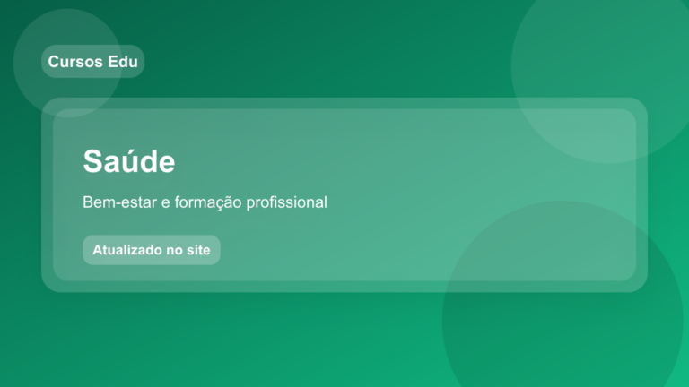 Cursos online na área de saúde e bem-estar: Conheça as 7 melhores opções!