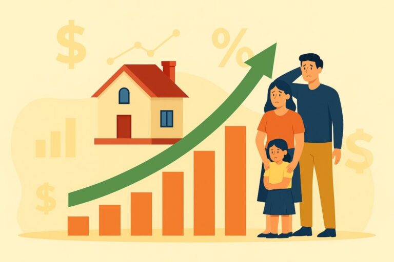 Increase in the cost of living and housing in American family budgets
