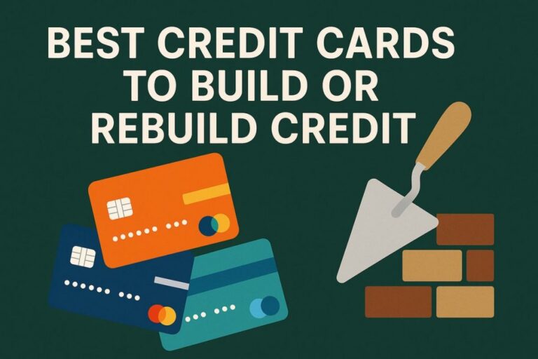 Best credit cards to build or rebuild credit.