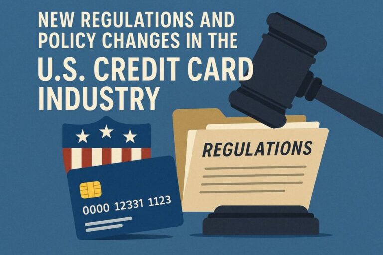 New regulations and policy changes in the U.S. credit card industry