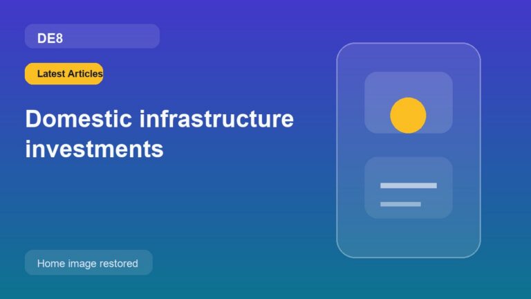Domestic infrastructure investments