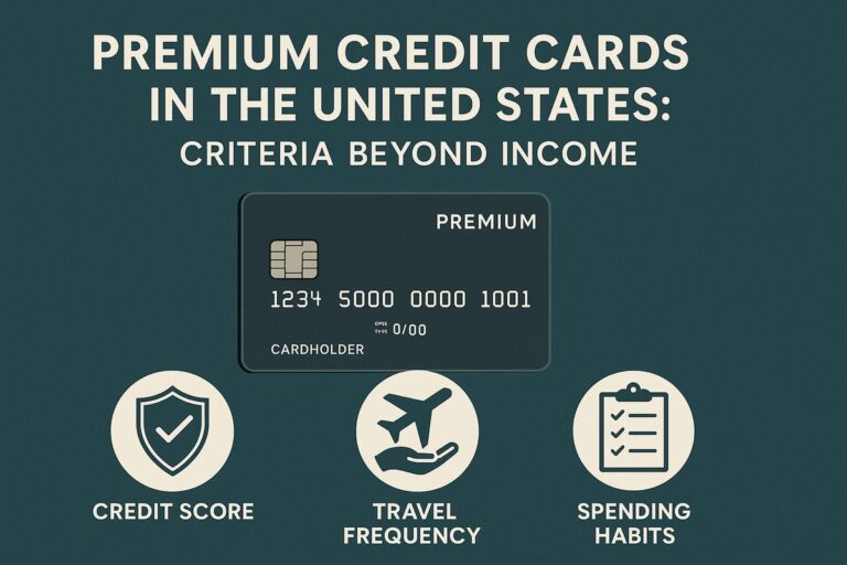 Premium Credit Cards in the United States: Criteria Beyond Income